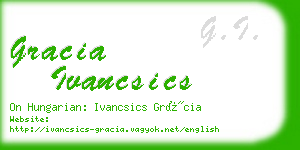 gracia ivancsics business card